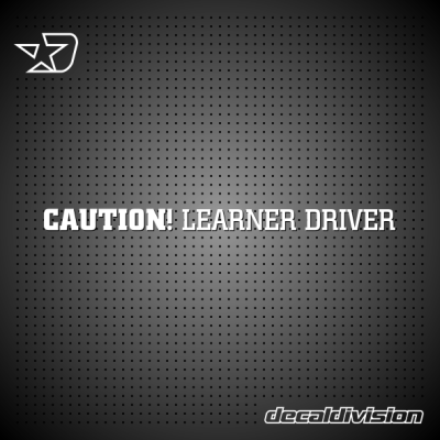 Caution Learner Driver Sticker Caution Learner Driver Sticker